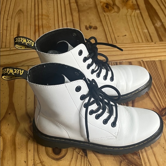 Dr Martens Luana Combat Boots White - Picture 4 of 11